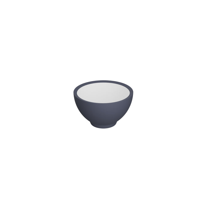 Trafalgar White and Taupe Melamine Pot 120x120x72mm 325ml