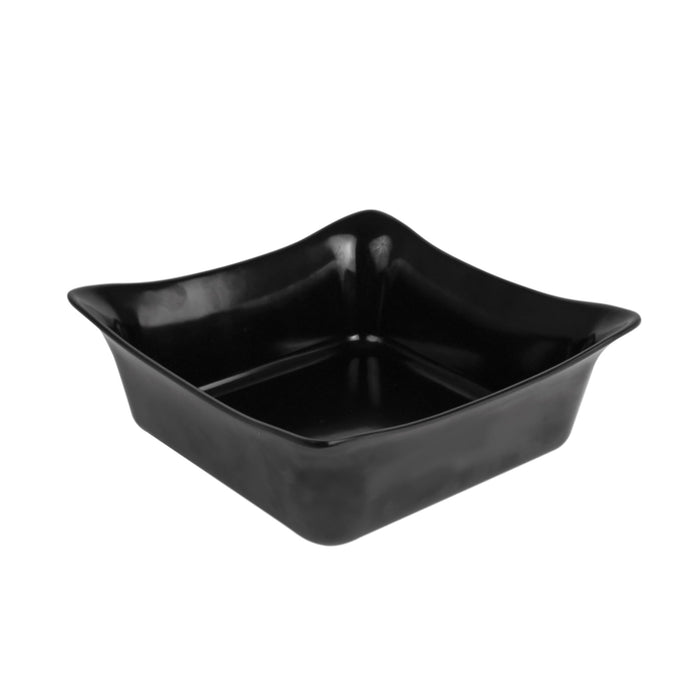 Black Melamine Fleur Crock