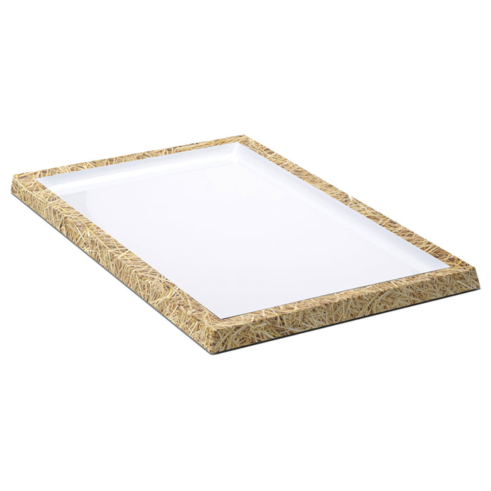 Hay/White Melamine Tray 420x280x21mm