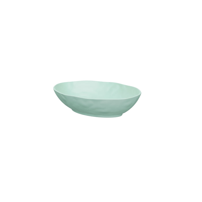 Aqua Pigment Melamine Oval Dish  280 x 210 x 70mm 1.5L