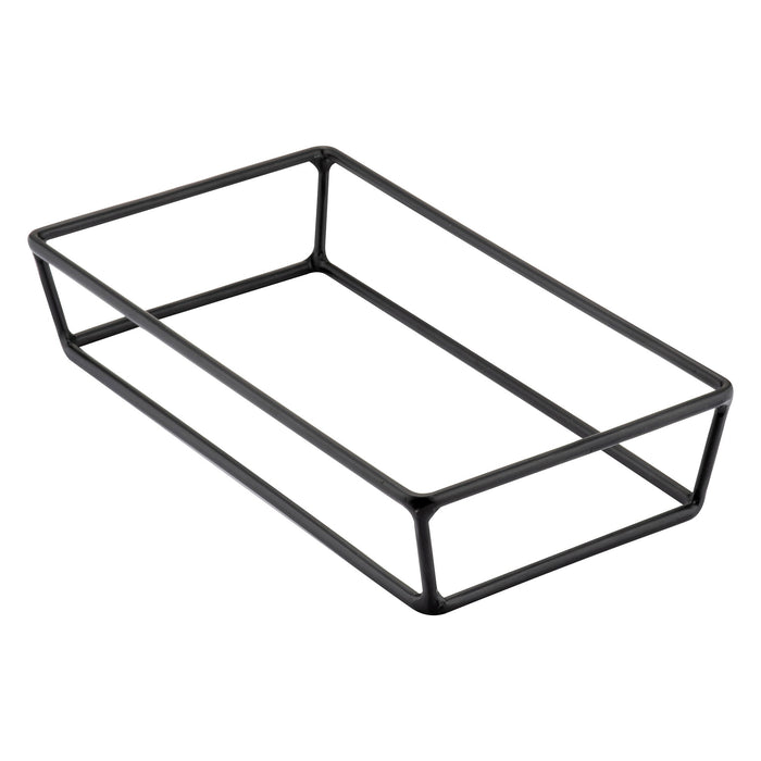 Black Rectangular Buffet Stand