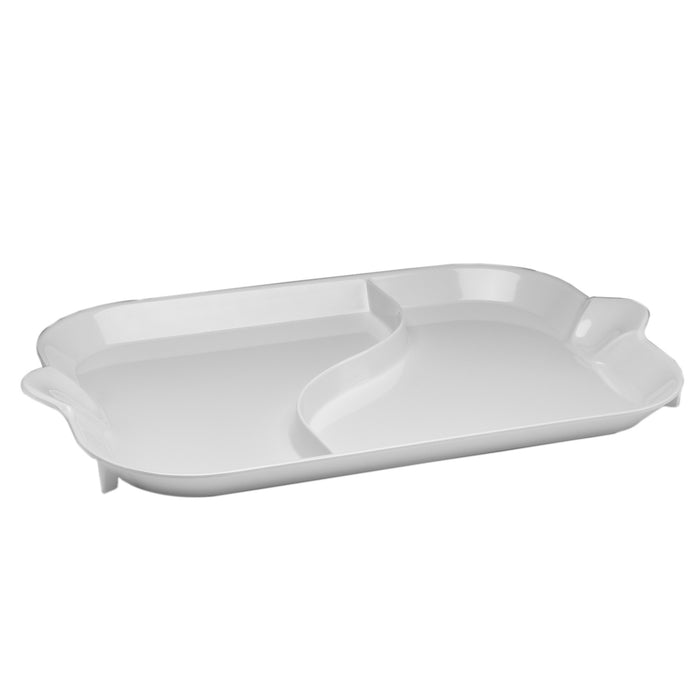 White Melamine Rimmed Tray 711x457x51mm