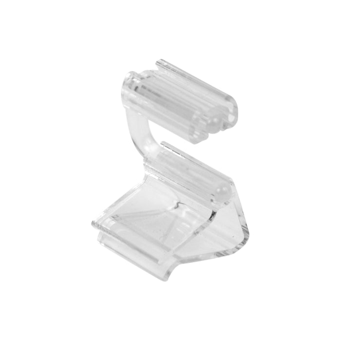 Clear PC Horizontal Ticket Clamp 20mm (10 Pack)