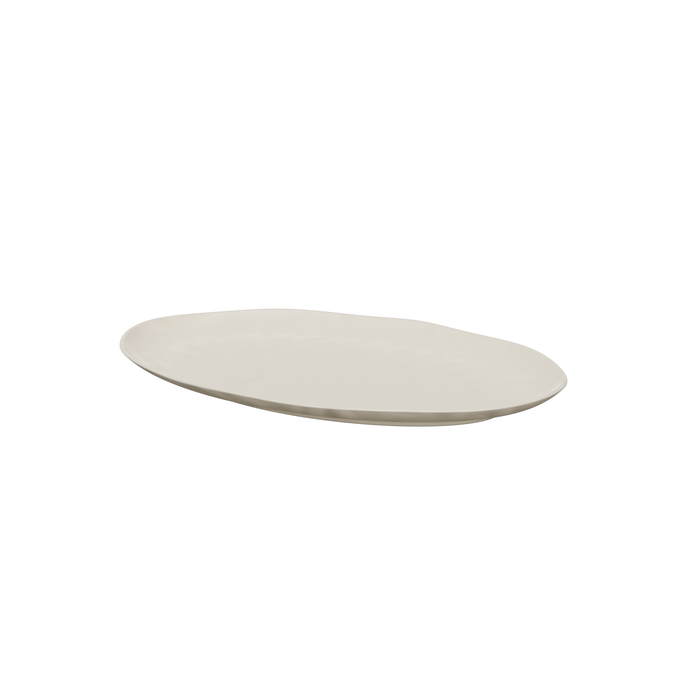 Aqua Pigment Melamine Oval Tray  420 x 280 x 30mm