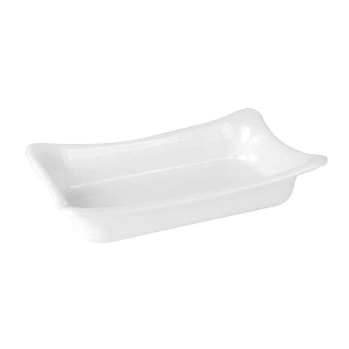 White Melamine 1/4 Fleur Crock  Insert 40mmD 1.1L