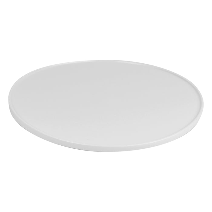 White Melamine Large Round Pedestal Top 406x38mm