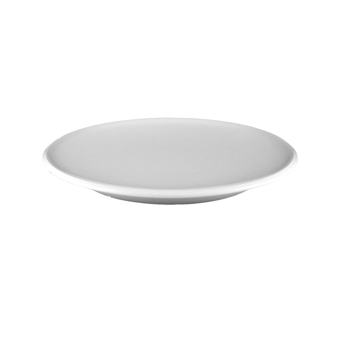 White Melamine Round Coupe Plate 152x16mm