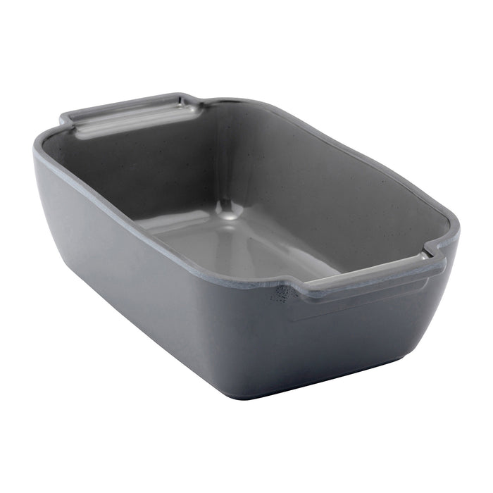 Charcoal Grey Marl Melamine 1/4 Size Crock 252x162x80mm