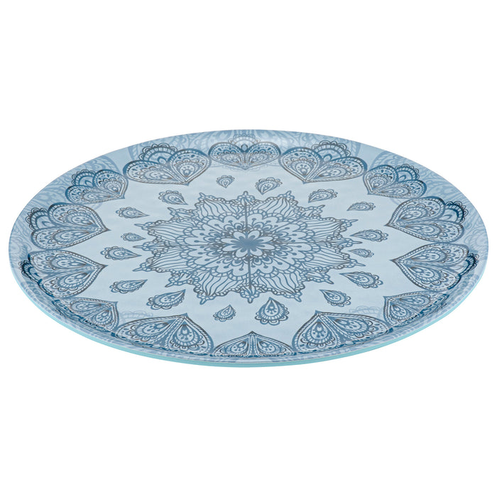 Blue Mehndi Melamine Platter 350x350x15mm