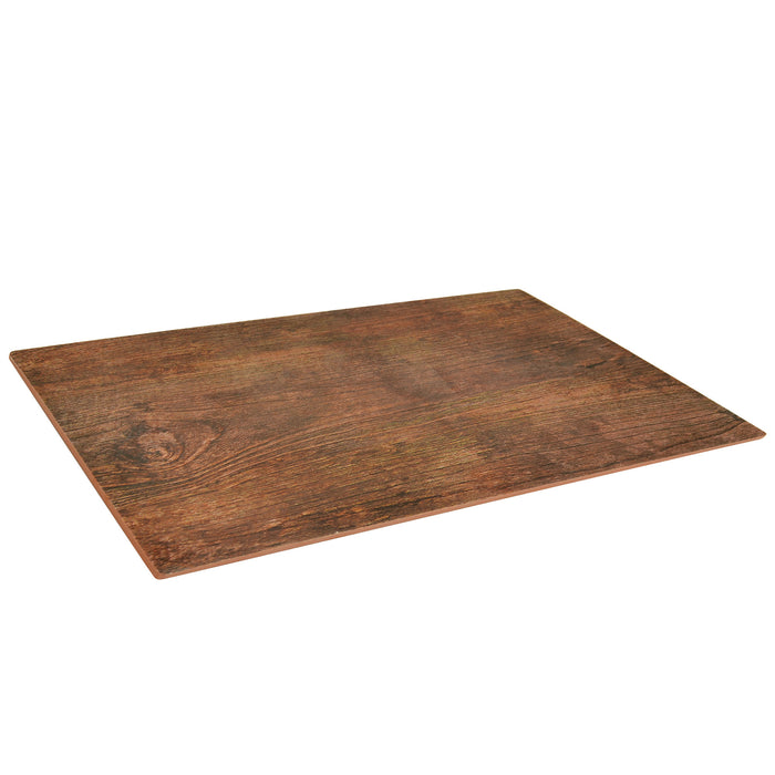 Rustic Wood 1/1 Size Melamine Tray w/sf