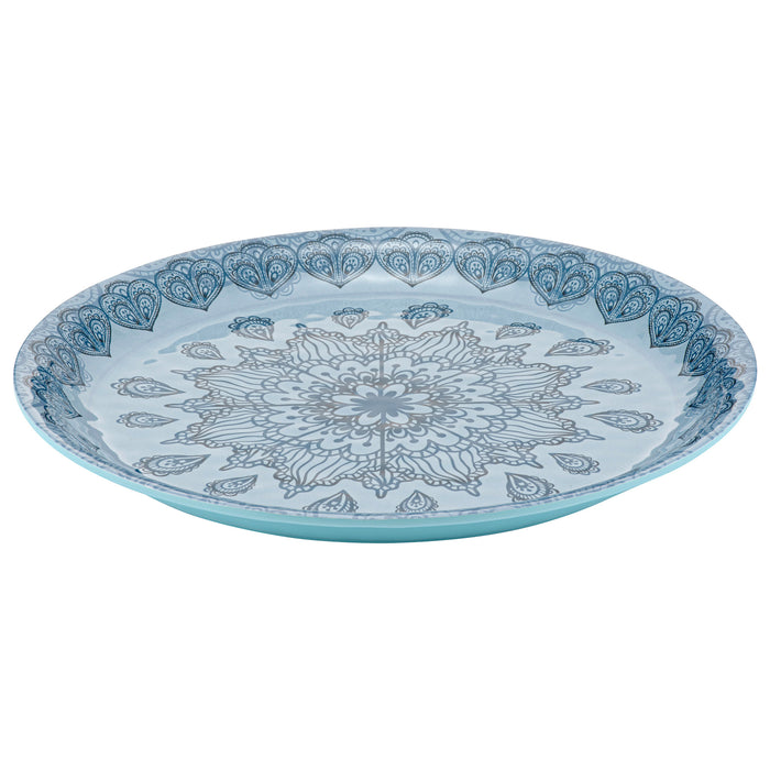 Blue Mehndi Melamine Dish 350x350x30mm