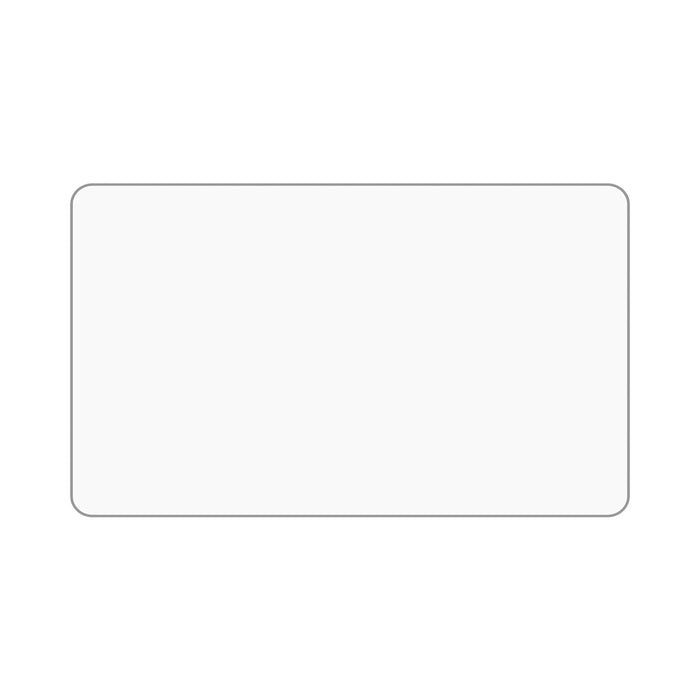 White blank Laminated ticket 86x54mm