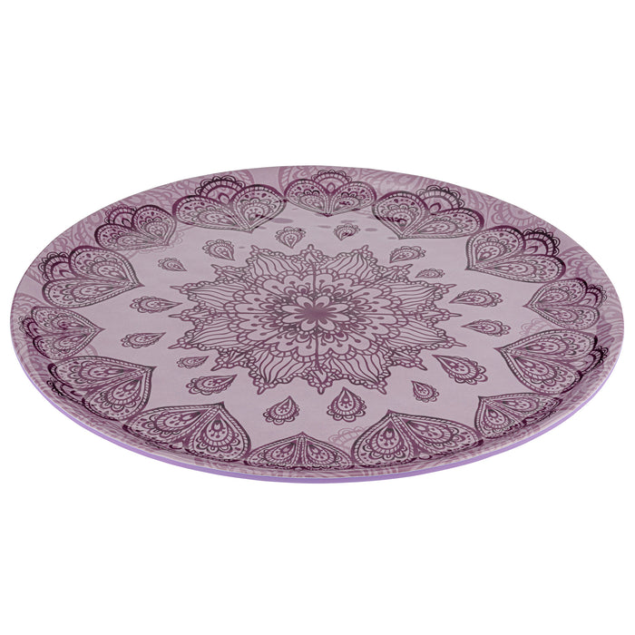 Purple Mehndi Melamine Platter 350x350x15mm