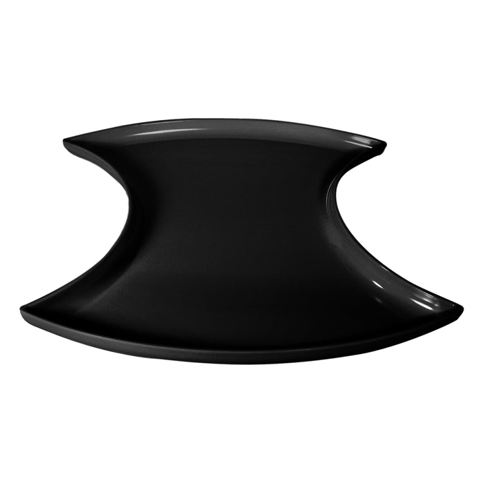 Black Melamine Middle Oval Piece 559x279x38mm