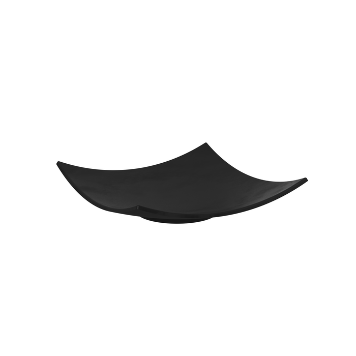 Pigment Noir Melamine Square Curved Plate