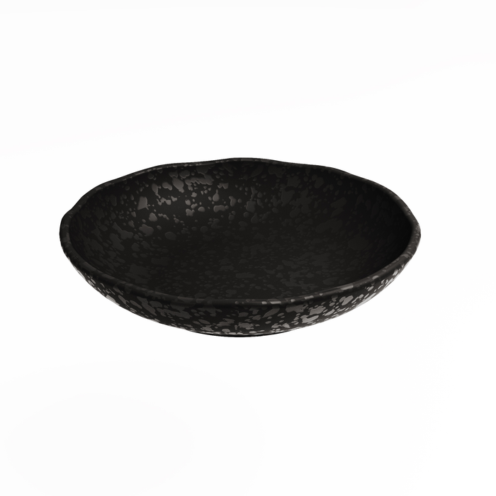 Mineral Noir Melamine Crackle Dish 240x240x50mm 1.3L