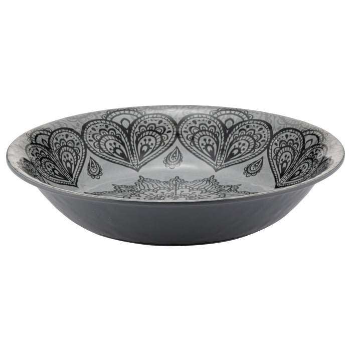 Grey Mehndi Melamine Dish 350x350x70mm 3.5L