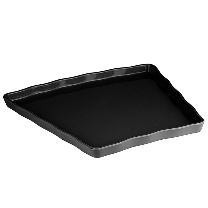 Black Melamine Aalto Tray