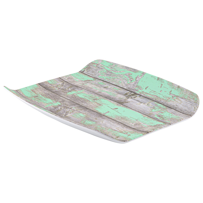 Rustic Teal Tura Melamine Curved Tray 1/2 Size 265x325x40mm