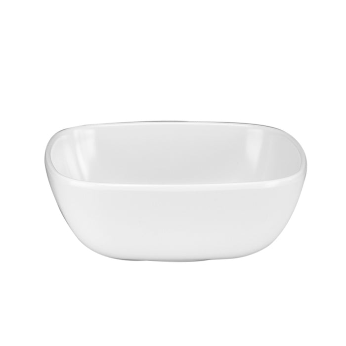 White Melamine Square Dish 152x51mm 455ml