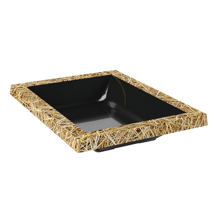 Hay/Black Melamine Dish 280x210x50mm