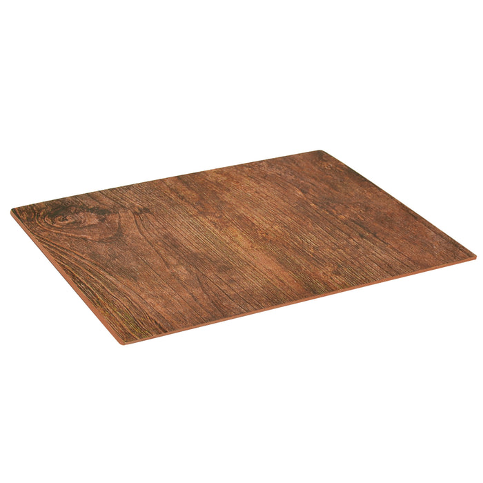 Rustic Wood 1/2 size Melamine Tray w/sf