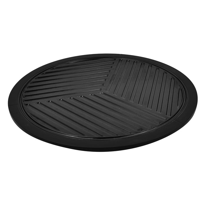 Black Melamine Stave Round Platter 310x310x10mm