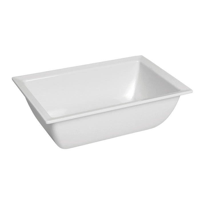 White Melamine Classico Crock 250x165x90mm 1.8L