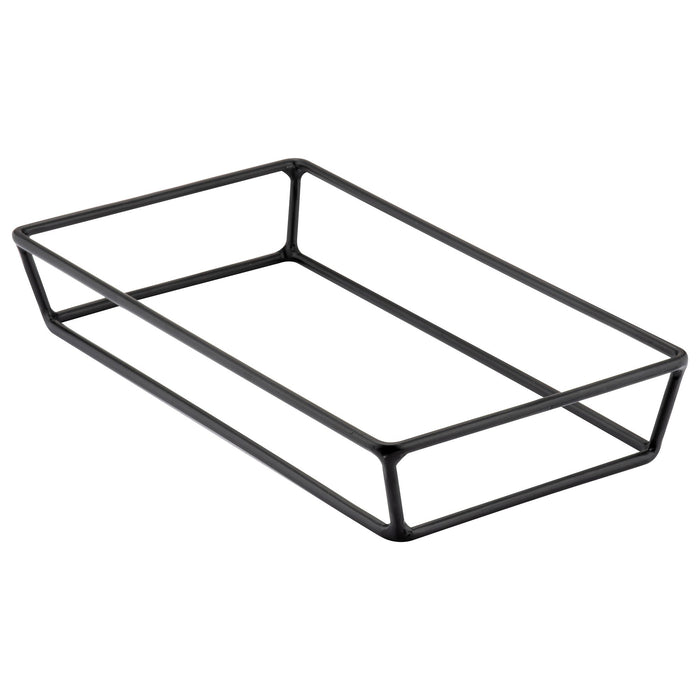 Black Rectangular Buffet Stand