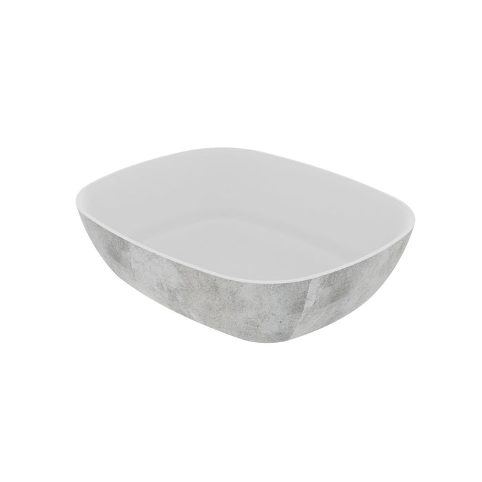 White Urban Melamine 1/6 Size Crock 176x162x80mm 1L
