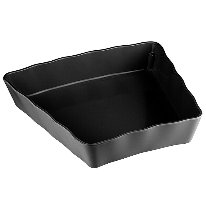 Black Melamine Aalto Dish 286x315x60mm 2.7Ltr