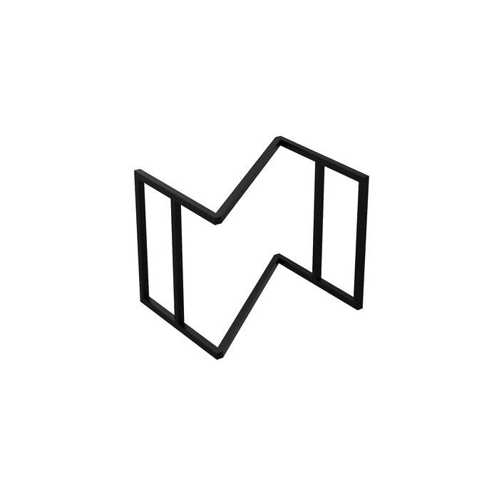 Z Stand Black Stainless Steel GN1/2