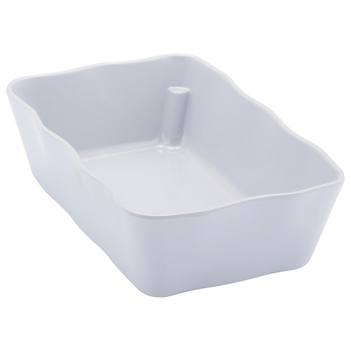 White Melamine Aalto Dish 210x140x60mm 1.1L