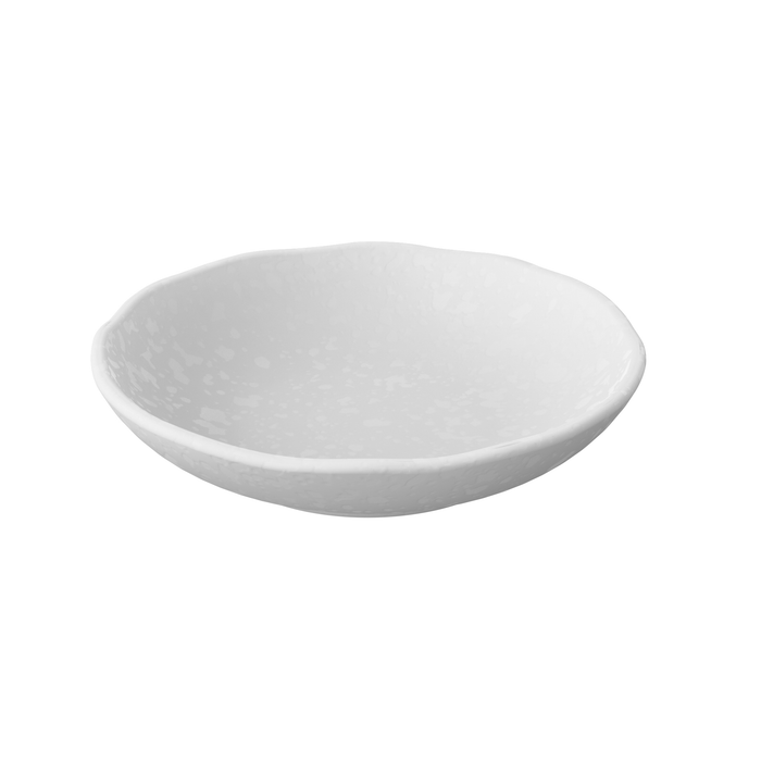 Mineral Blanche Melamine Crackle Dish 240x240x50mm 1.3L