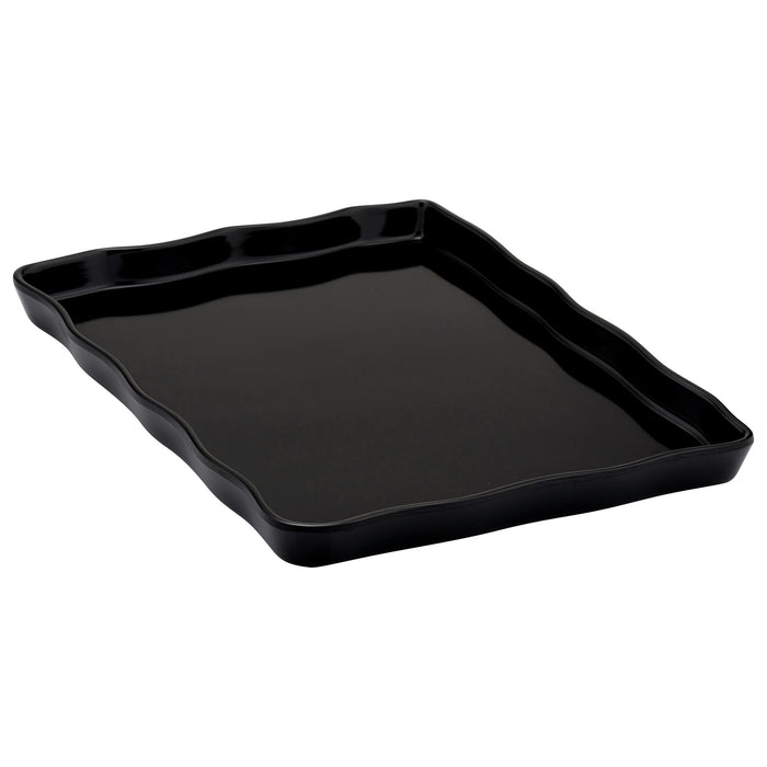 Black Melamine Aalto Tray
