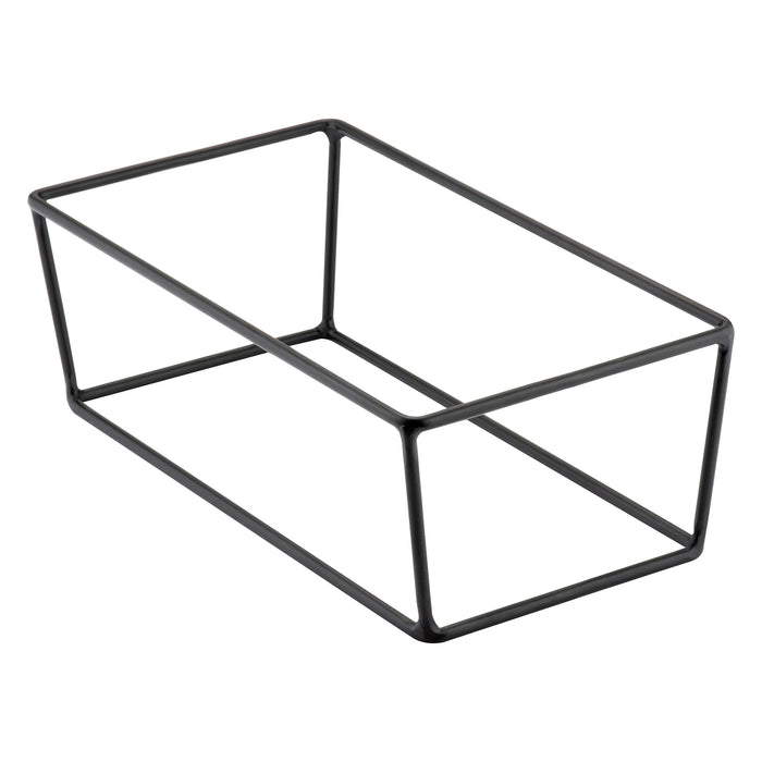 Black Rectangular Buffet Stand