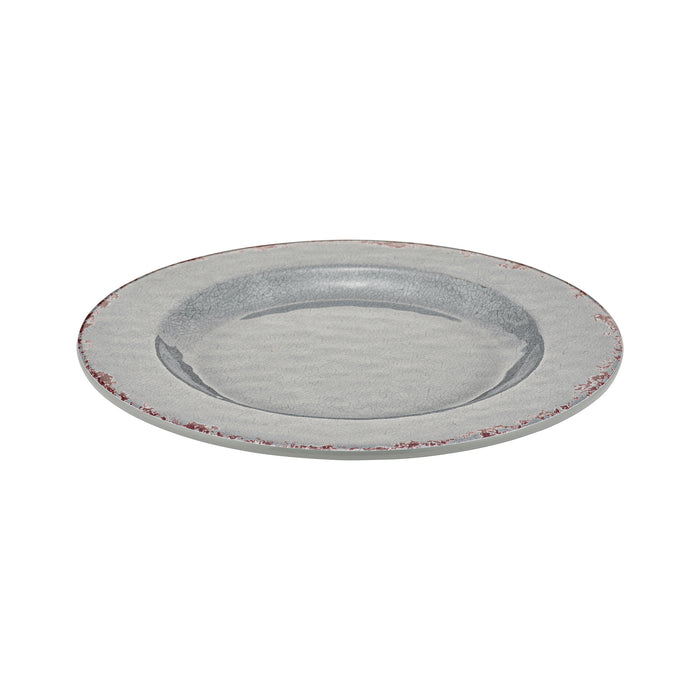 Grey Casablanca Melamine Plate 230x230x17mm