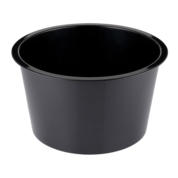 Black Melamine Barrel Insert Dia303x170mmH 8L