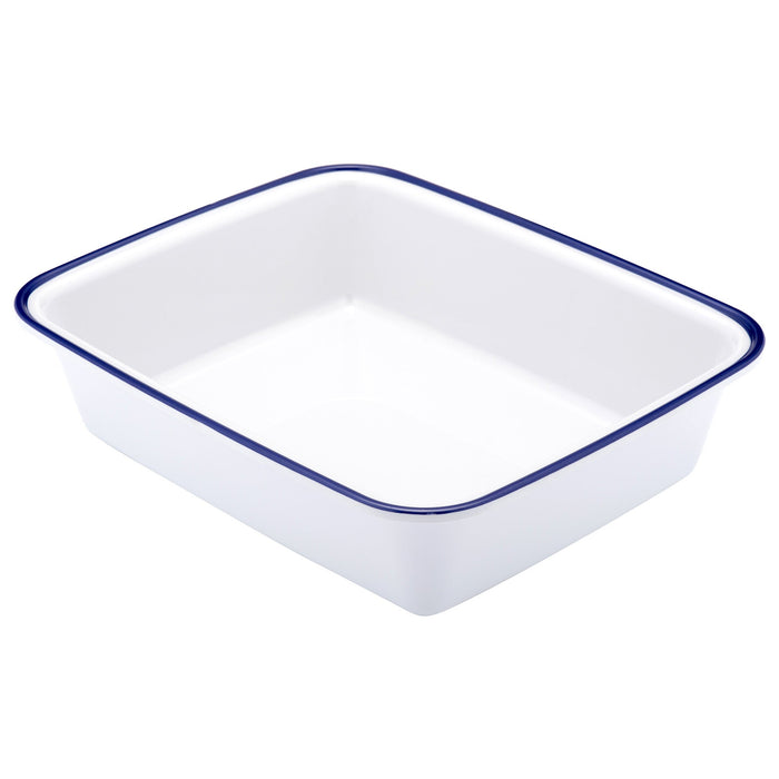 Blue Enamelware Melamine Dish