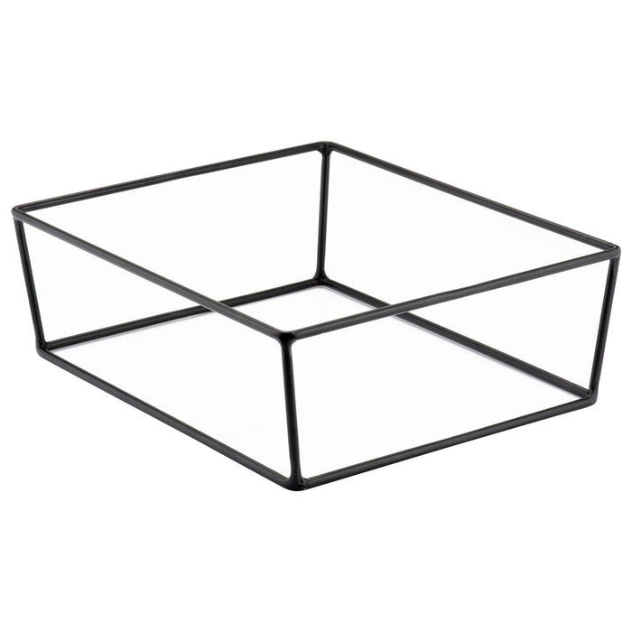 Black Rectangular Buffet Stand