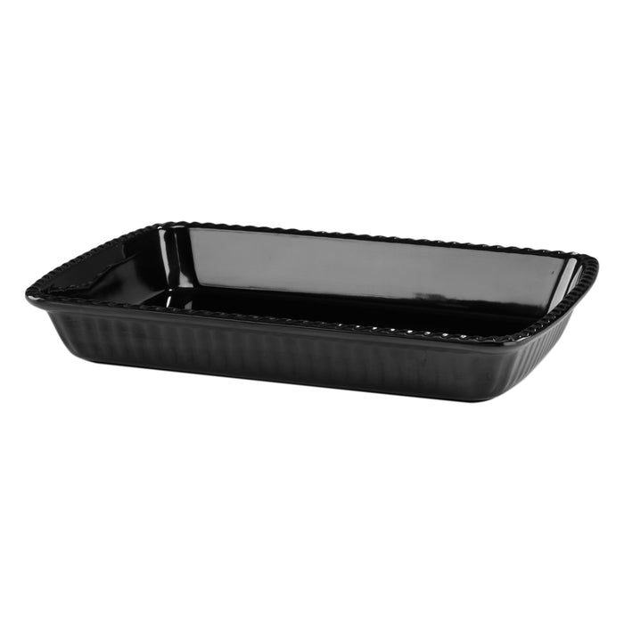 Black Melamine Fluted Deli Case Tray 400x270x57mm