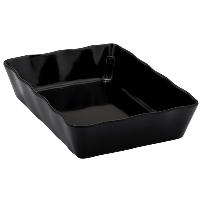Black Melamine Aalto Dish 210x140x60mm 1.1L