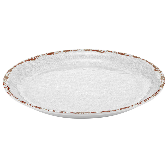 White Casablanca Melamine Dish 350x350x30mm