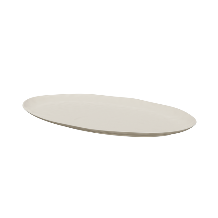 Aqua Pigment Melamine Oval Tray  530 x 325 x 30mm
