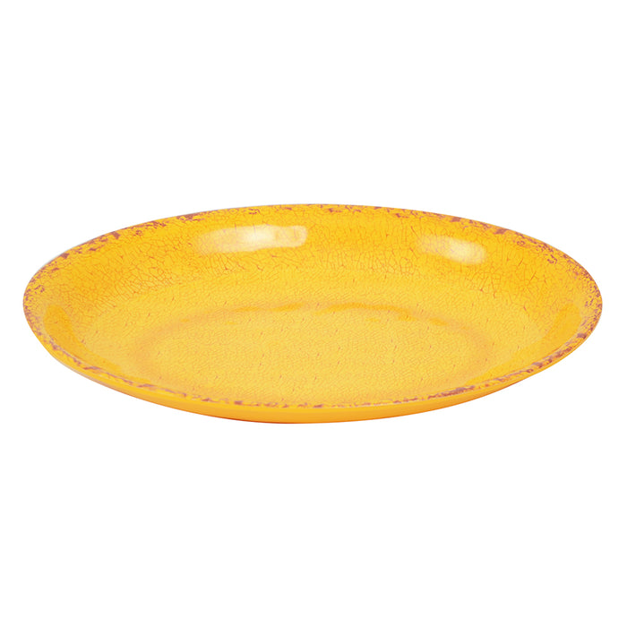 Blue Casablanca Melamine Oval Low Dish 210x280x35mm 800ml