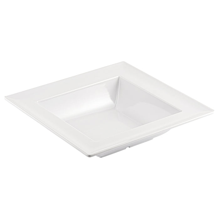 White Melamine Square Dover Dish 250x250x60mm 1L