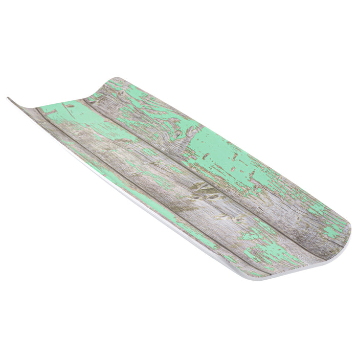 Rustic Teal Tura Melamine Curved Tray 2/4 Size 530x162x40mm