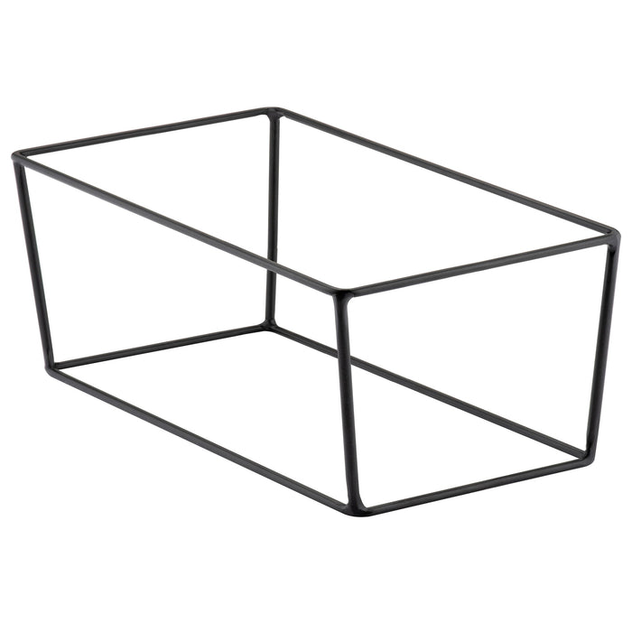 Black Rectangular Buffet Stand