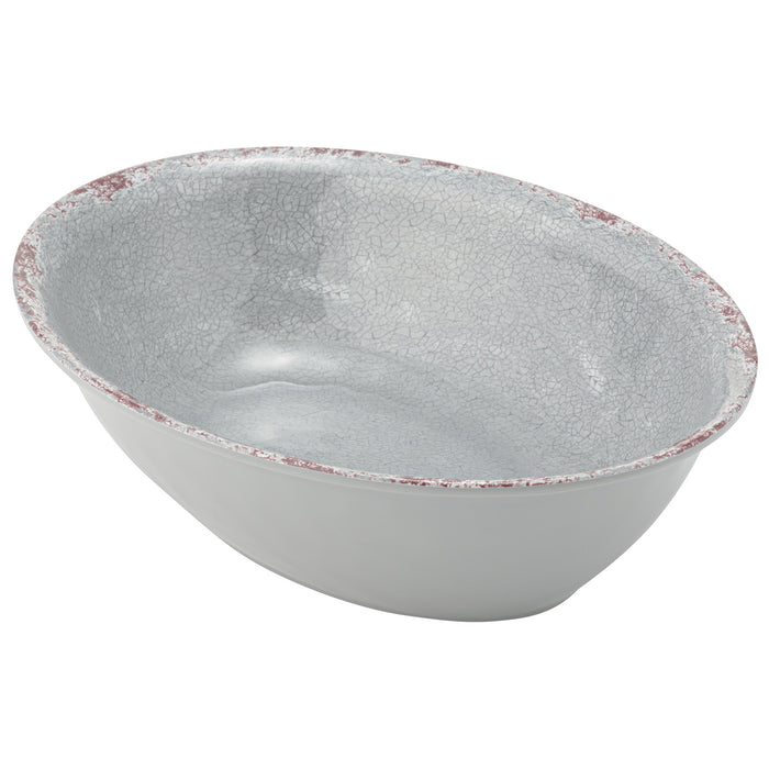 Grey Oval Casablanca Melamine Dish 210x280x70mm 1.5L