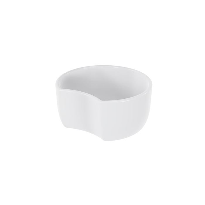 White Melamine Crescent Dish w/sf 200x185x100mm 2L